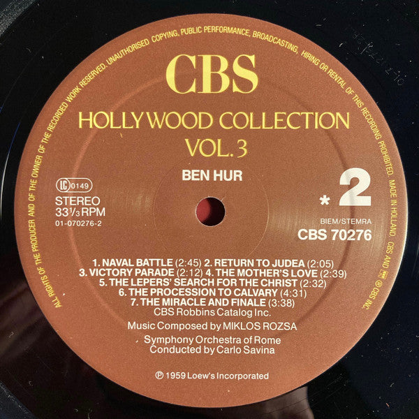 Miklos Rozsa* - Ben-Hur (Original Soundtrack Recording)
