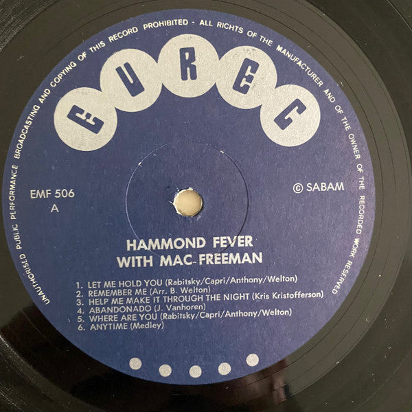 Mac Freeman -Hammond Fever