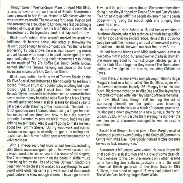 Ritchie Blackmore -Connoisseur Rock Profile Collection Volume One