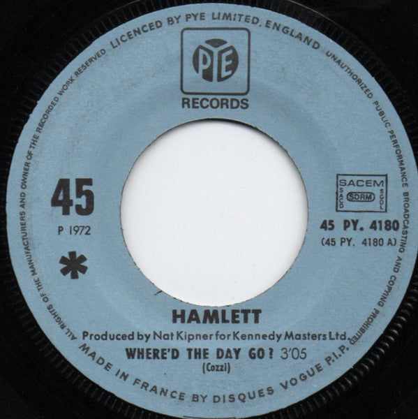 Hamlett -Where'd The Day Go