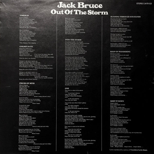 Jack Bruce -Out Of The Storm