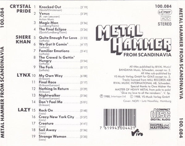 Various - Metal Hammer From Scandinavia