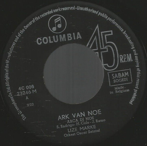 Lize Marke -Ark Van Noë