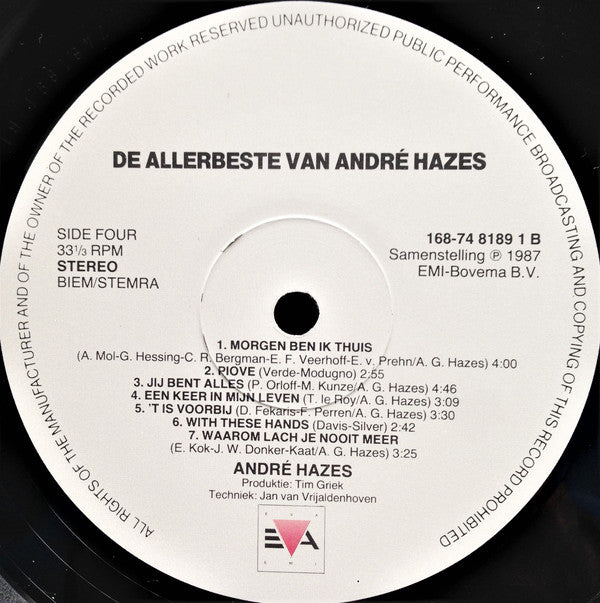 André Hazes -De Allerbeste Van André Hazes