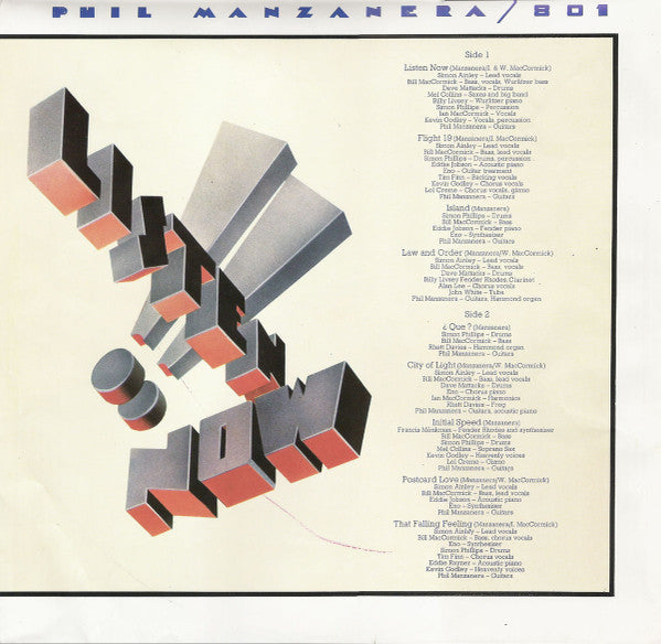 Phil Manzanera / 801 -Listen Now