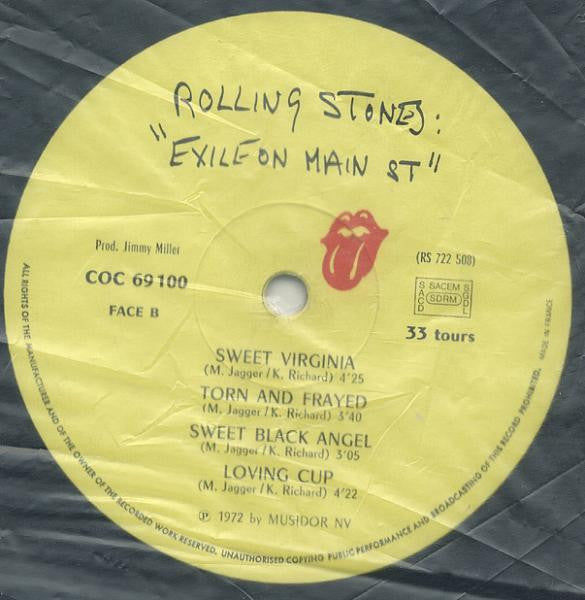 The Rolling Stones -Exile On Main St