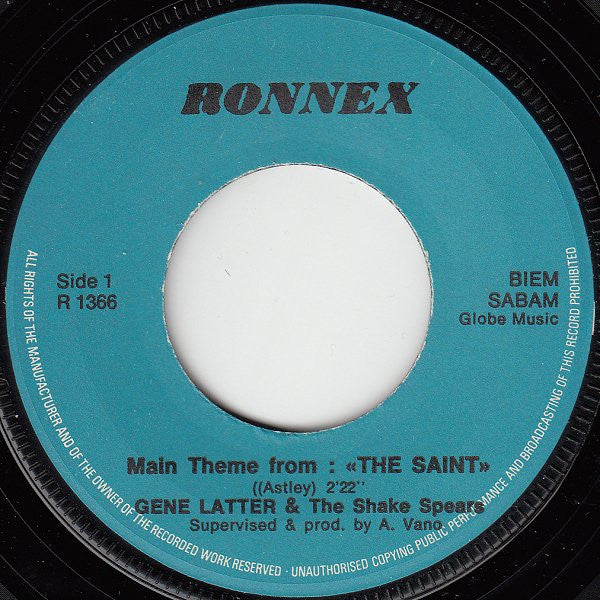 Gene Latter And The Shake Spears -Main Theme From "The Saint"