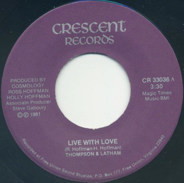 Thompson & Latham -Live With Love and Tomorrow Never Knows