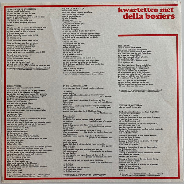 Della Bosiers -Kwartetten Met Della Bosiers
