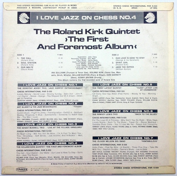 Roland Kirk - The First And Foremost Album