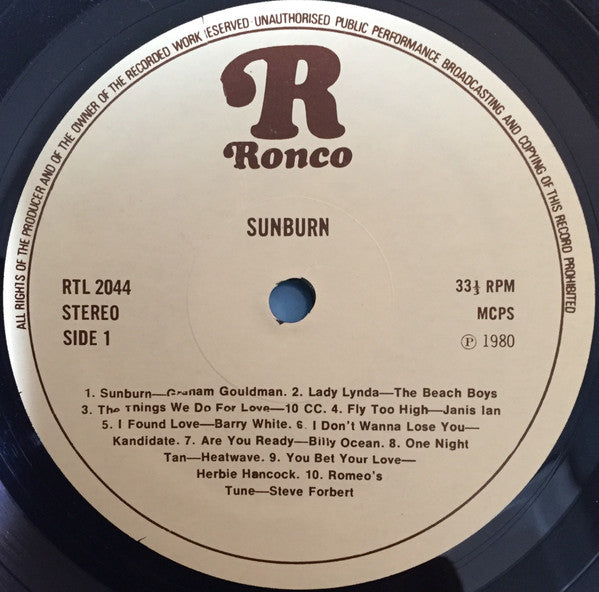 Various - Sunburn - 22 'Blazing' Disco Hits Including The Original Soundtrack