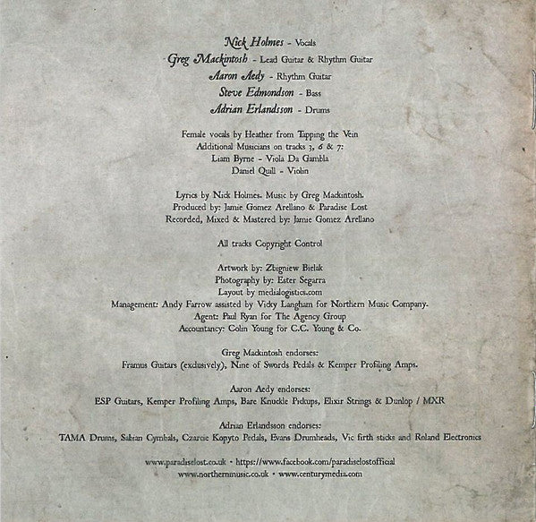 Paradise Lost -The Plague Within