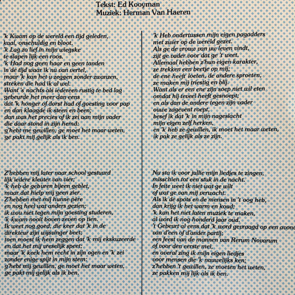 Ed Kooyman &amp; Herman Van Haeren - Ge Moet Het Maar Weten