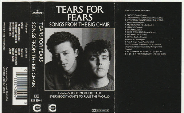Tears For Fears -Songs From The Big Chair