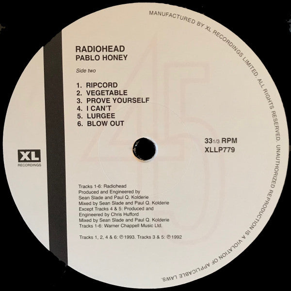 Radiohead -Pablo Honey
