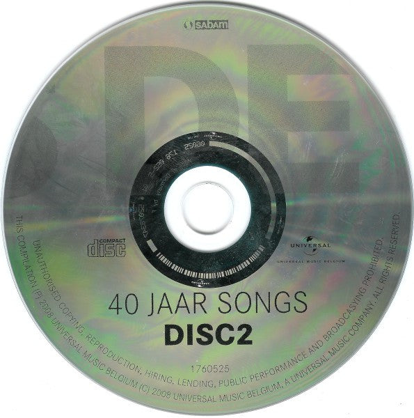 Kris De Bruyne -40 Jaar Songs