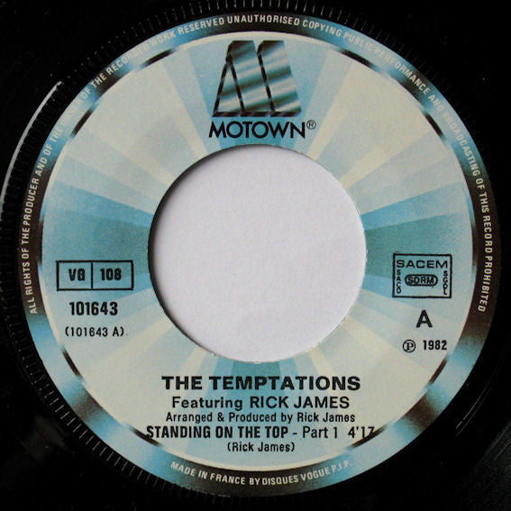 The Temptations Featuring Rick James -Standing On The Top