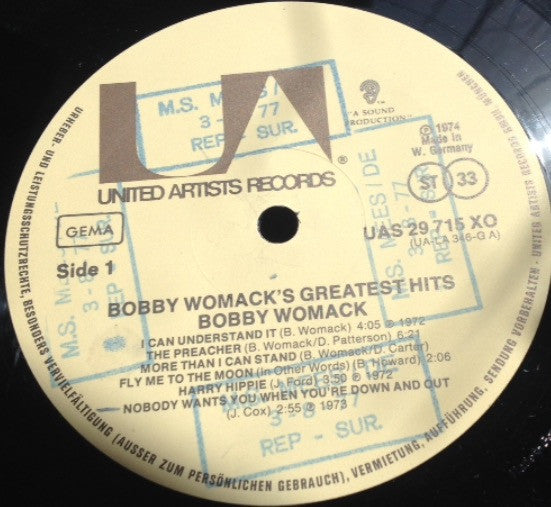 Bobby Womack -Bobby Womack's Greatest Hits