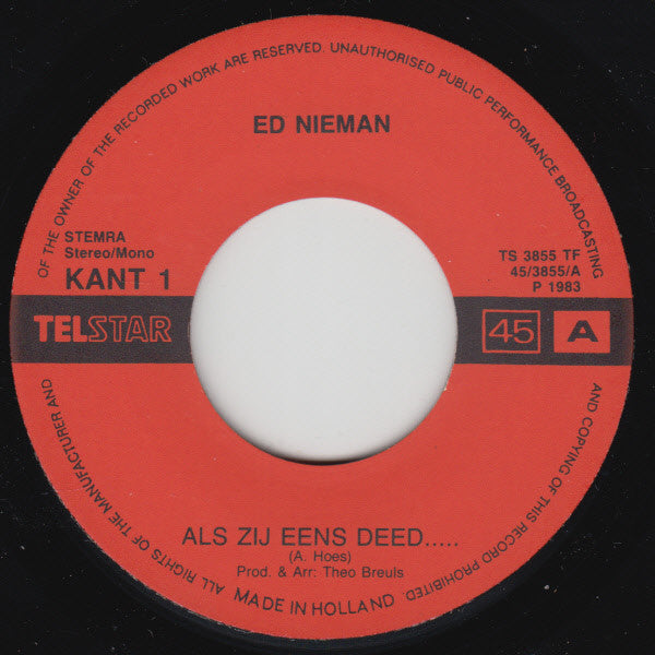 Ed Nieman -Als Zij Eens Deed.....