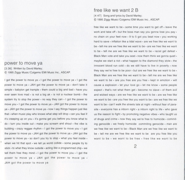 Ziggy Marley And The Melody Makers - Free Like We Want 2 B