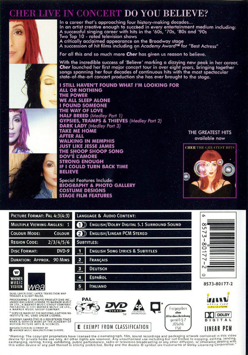 Cher -Live In Concert