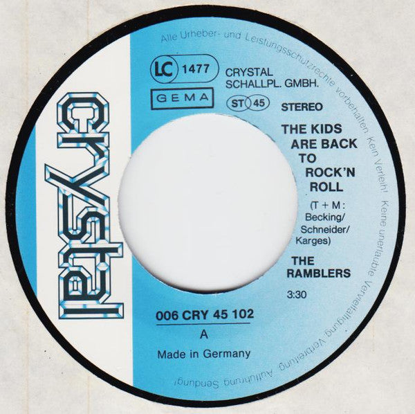 The Ramblers* -The Kids Are Back To Rock'n Roll