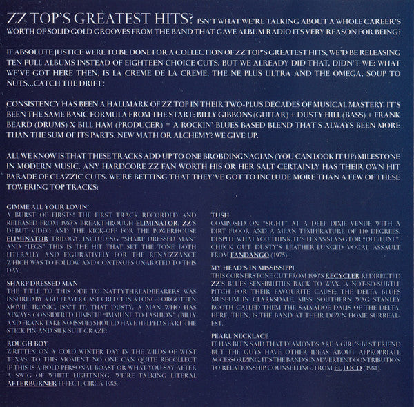 ZZ Top -Greatest Hits