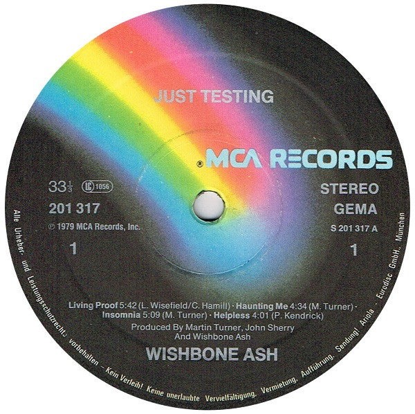 Wishbone Ash -Just Testing