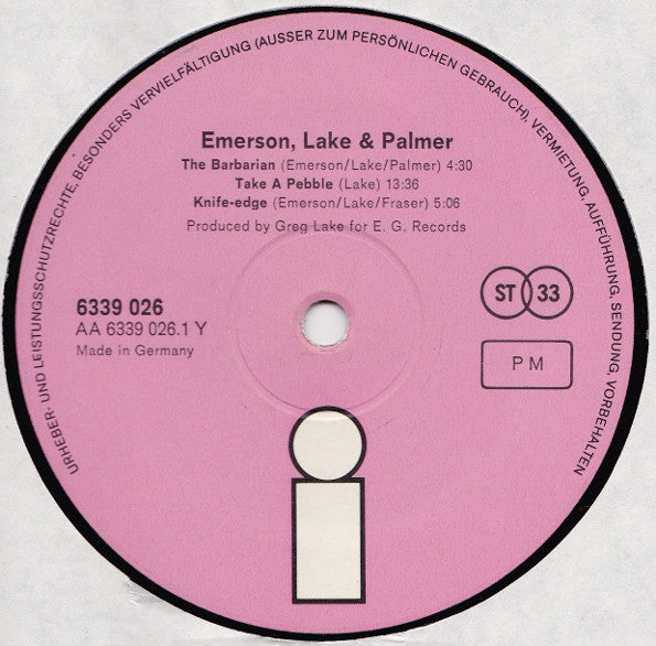 Emerson Lake & Palmer* -Emerson, Lake & Palmer