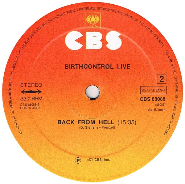 Birthcontrol* -Live