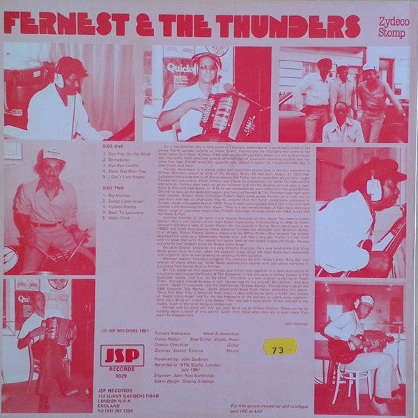 Fernest And The Thunders -Zydeco Stomp