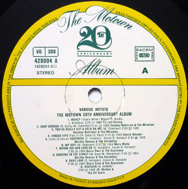 Various - The Motown 20th Anniversary Album