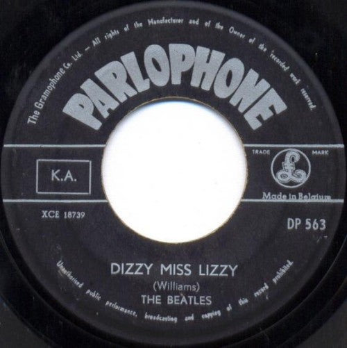 The Beatles -Dizzy Miss Lizzy / Yesterday