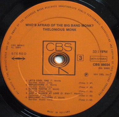 Thelonious Monk -Who's Afraid Of The Big Band Monk?