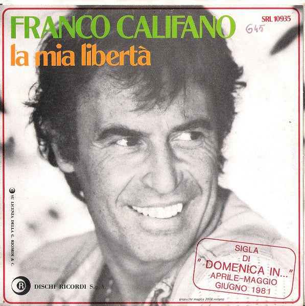 Franco Califano -La Mia Libertà