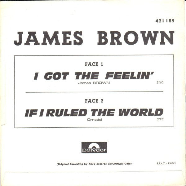 James Brown -I Got The Feelin' / If I Ruled The World