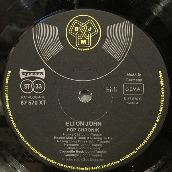 Elton John -Pop Chronik