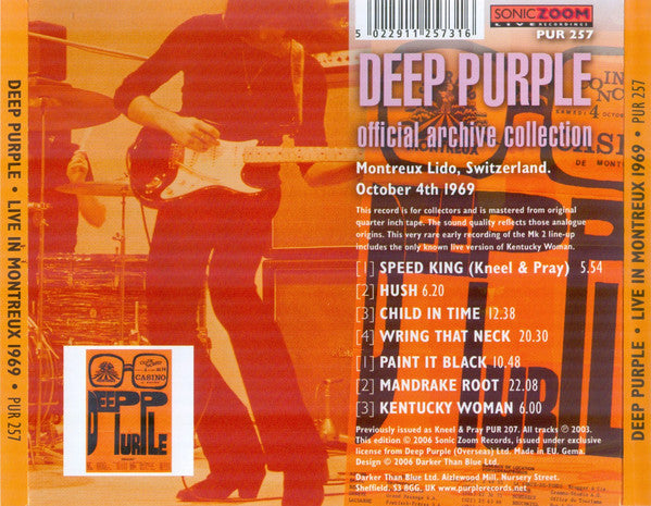 Deep Purple -Live In Montreux 1969