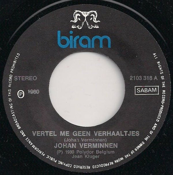 Johan Verminnen -Vertel Me Geen Verhaaltjes