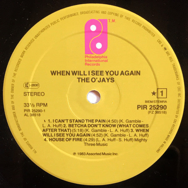 The O'Jays -When Will I See You Again