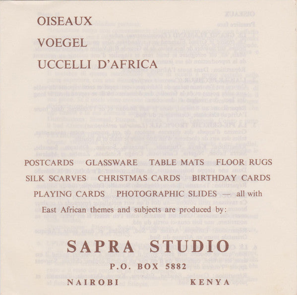 Unknown Artist -Heartbeat Of Africa - Series 2: Birdsong Of Africa