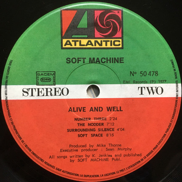 Soft Machine -Alive And Well Recorded In Paris