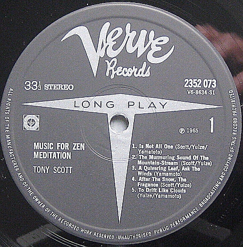 Tony Scott (2) -Music For Zen Meditation And Other Joys