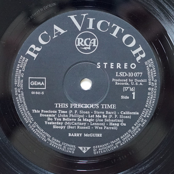 Barry McGuire -This Precious Time