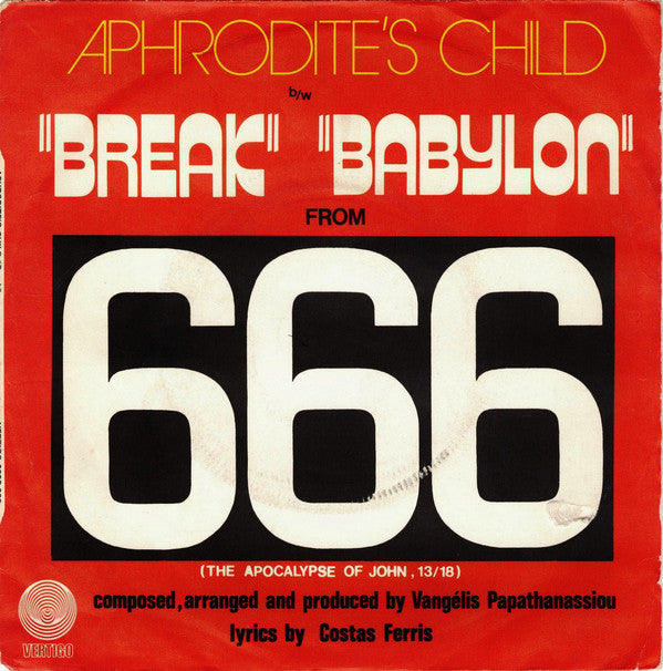 Aphrodite's Child -Break b/w Babylon