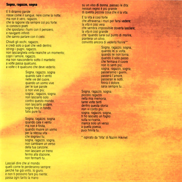 Roberto Vecchioni -Sogna Ragazzo Sogna