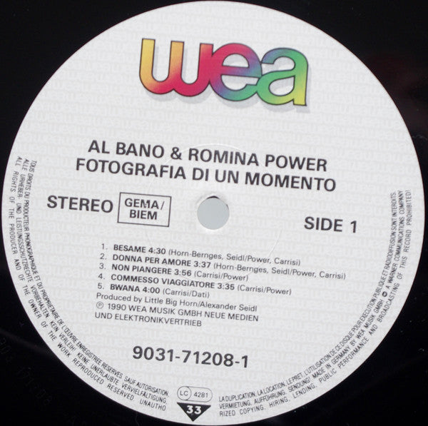 Al Bano &amp; Romina Power - Fotografia Di Un Momento