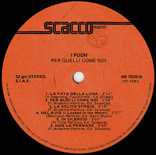 I Pooh* -Per Quelli Come Noi