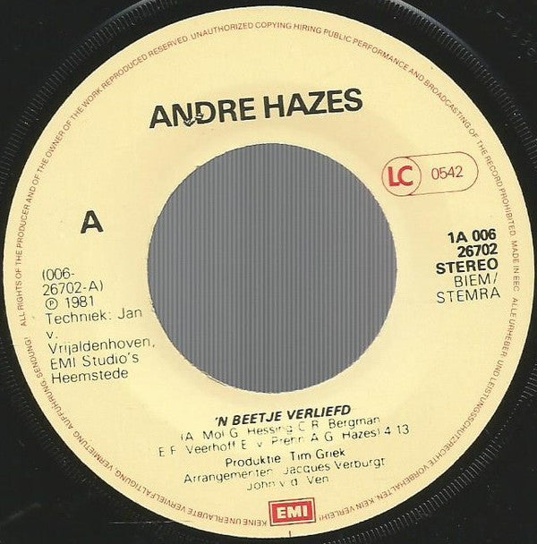 André Hazes - 'n Beetje Verliefd