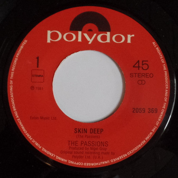 The Passions - Skin Deep